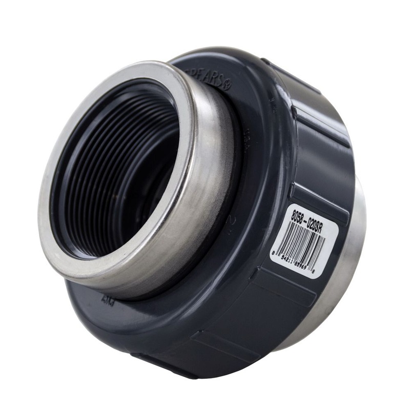 Schedule 80 Union SS Collar w/ Viton O-Ring 2 FIPT x FIPT