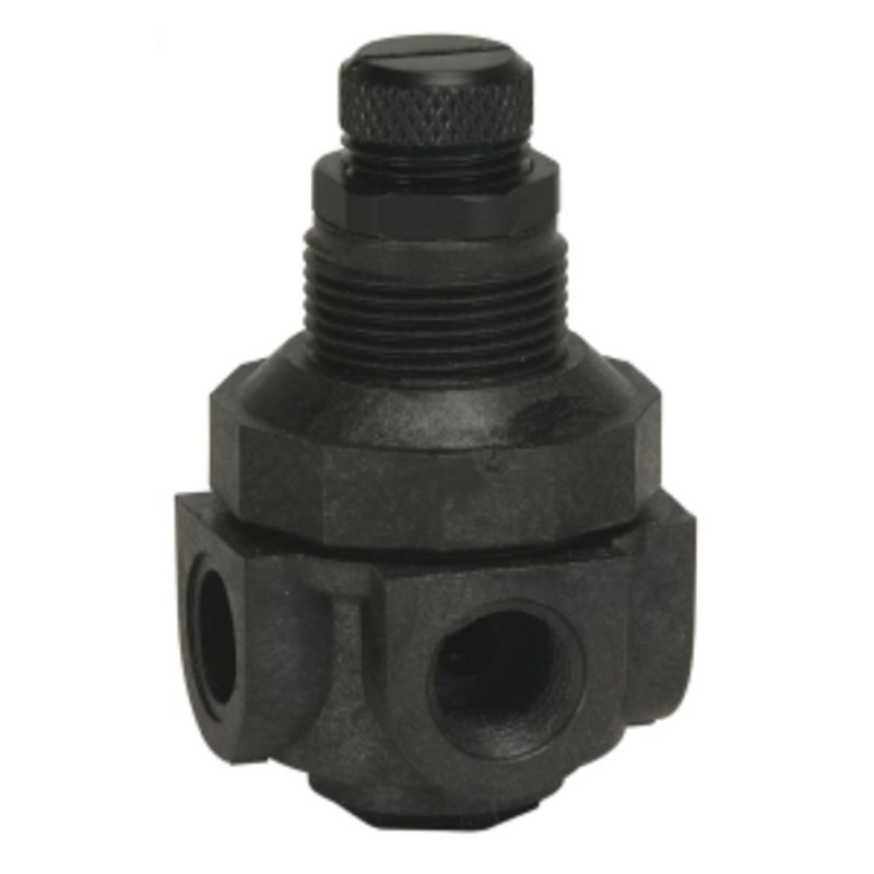 Watts P60 Series Miniature Plastic Water Pressure Regulator – 4 Way – 1/4 FNPT 0-60 psi – Viton Seal
