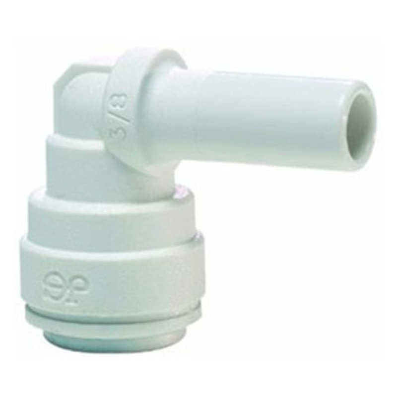 John Guest Stem Elbow Connector Polypro – 3/8 Stem x 3/8