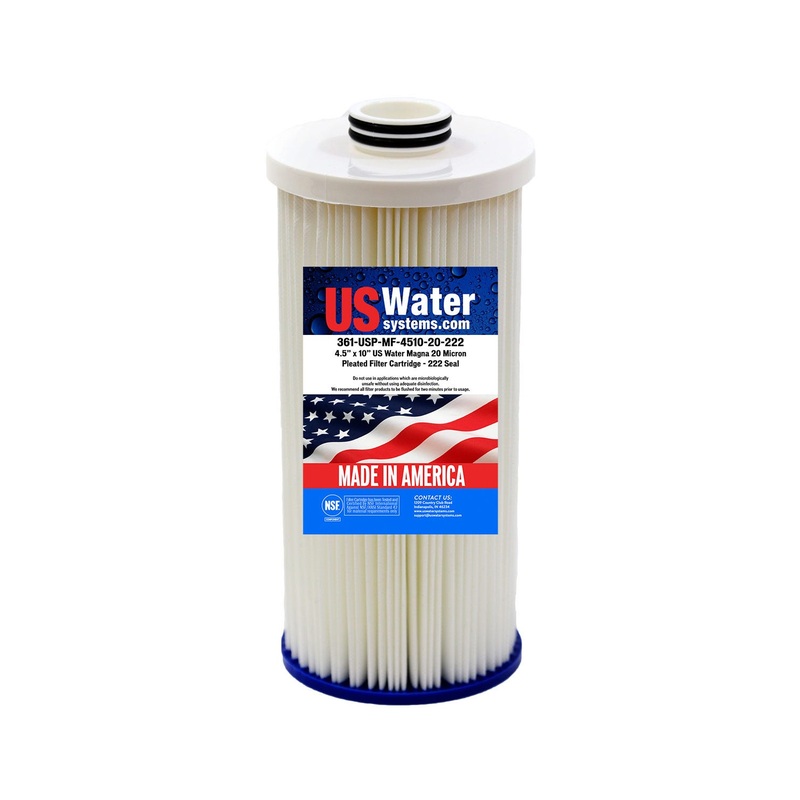 US Water Magna 4.5 x 10 20 Micron Replacement Cartridge | 222 Seal