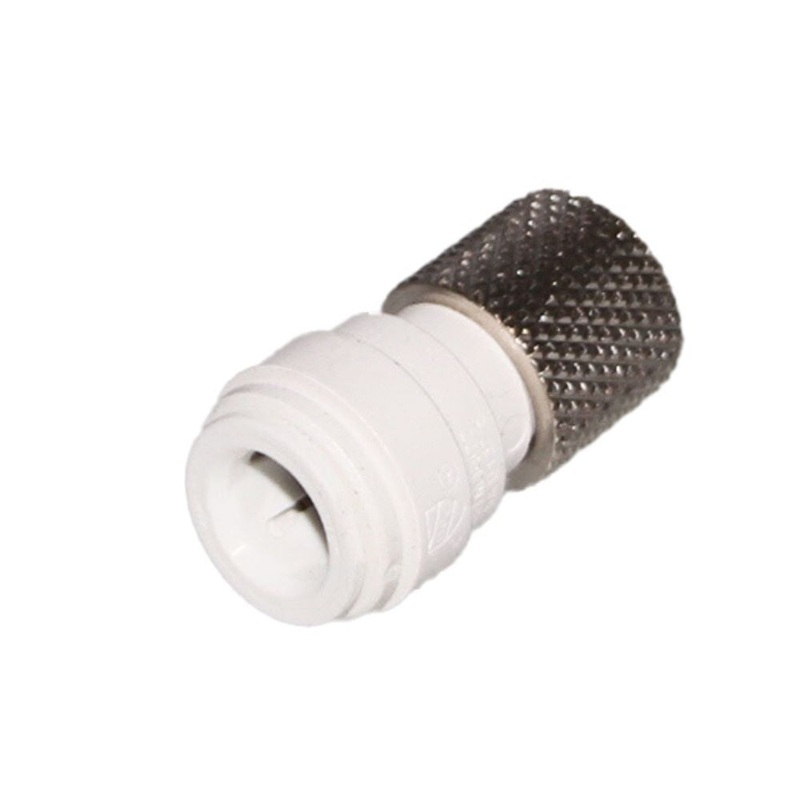 John Guest 3/8 x 9/16-24 (UNEF) Female Connector – White