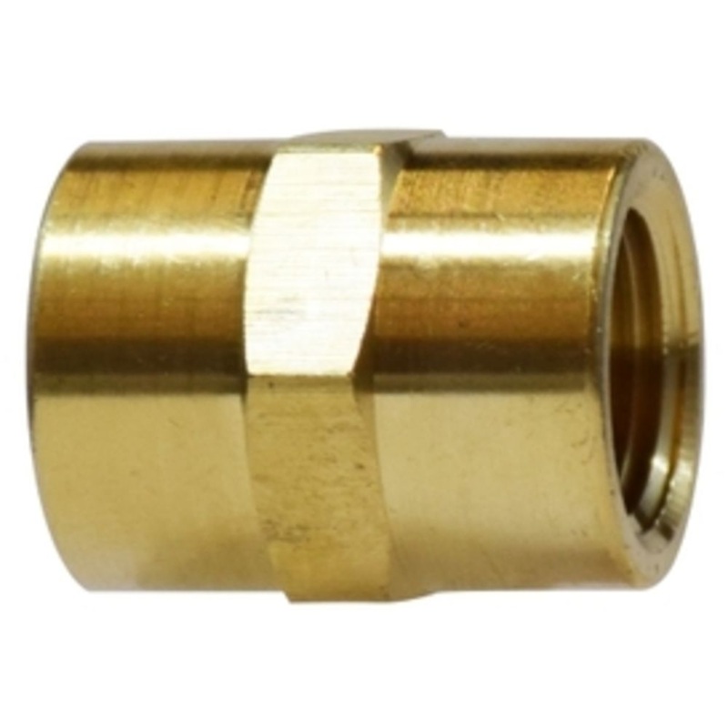Brass 3/8 FIP Brass Coupling|Single|Bag of 25