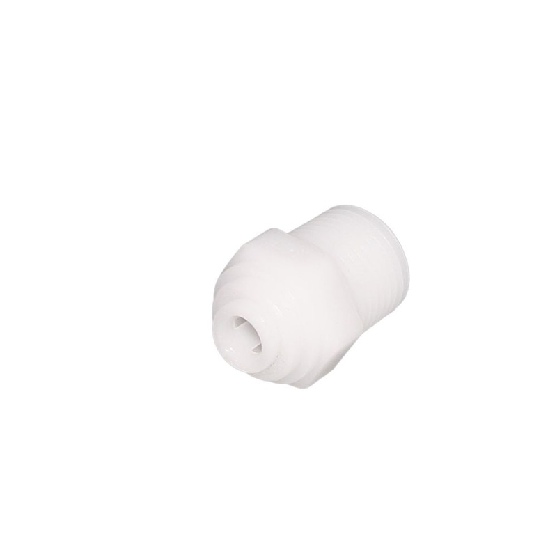 NeoFit – Acetal Natural White Male Connector- 3/8tube OD x 1/8NPTF