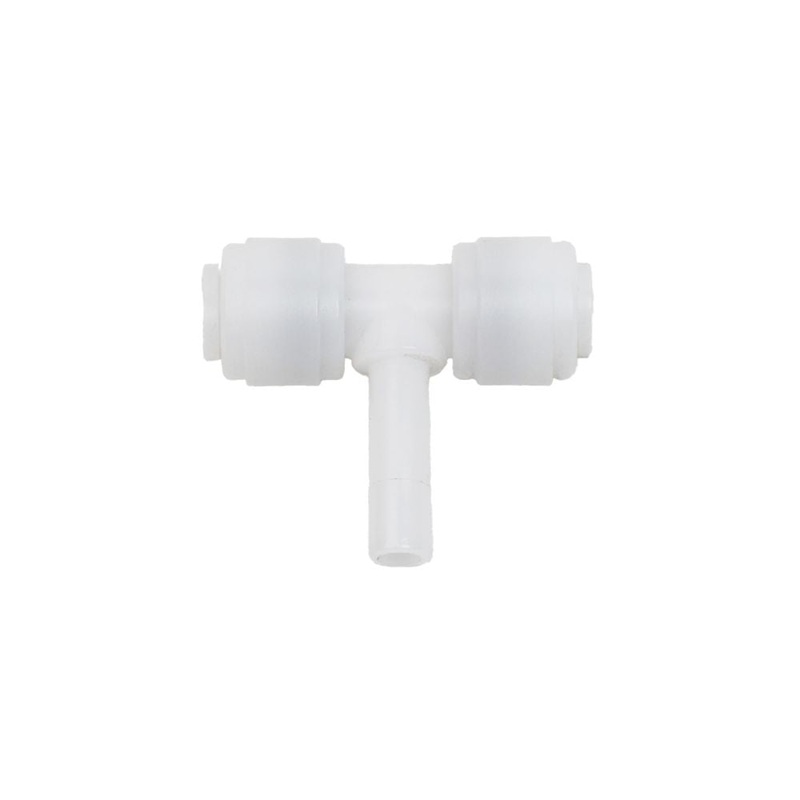 NeoFit – Acetal Natural White Stem Branch Tee 1/4 tube x stem 1/4