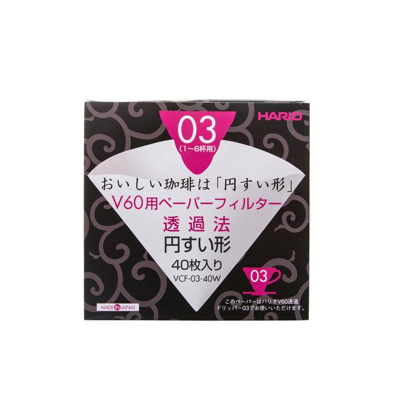 V60 3 Cup (40PCS) Filters