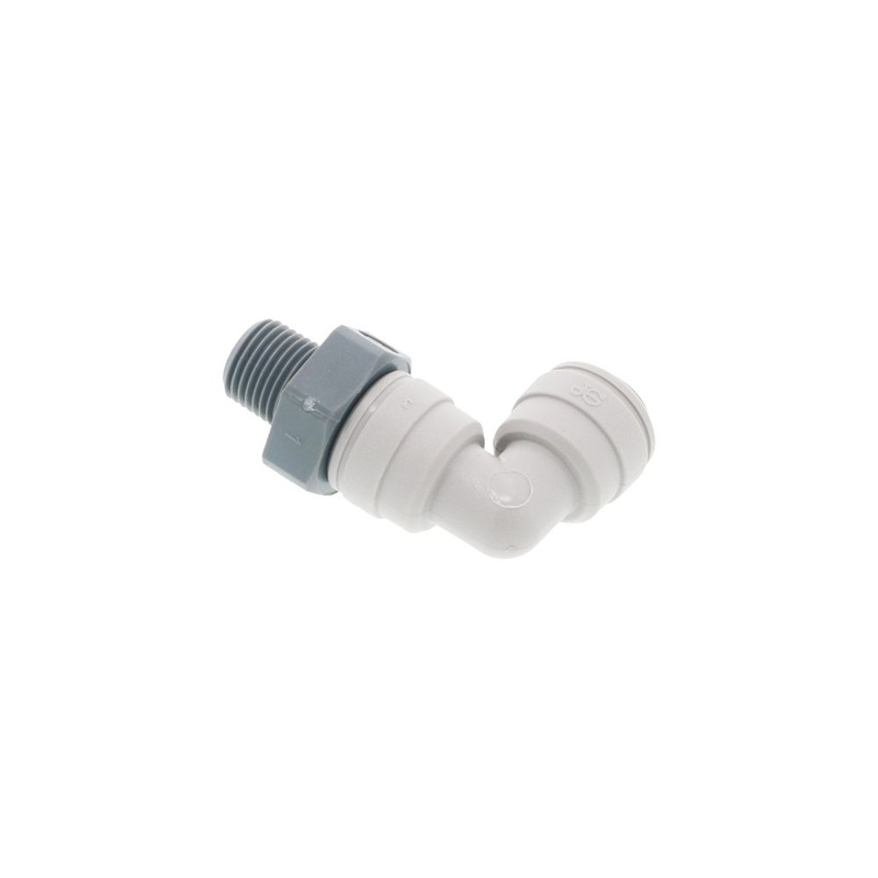 John Guest Swivel Elbow NPTF – 1/4 x 1/8  NPTF