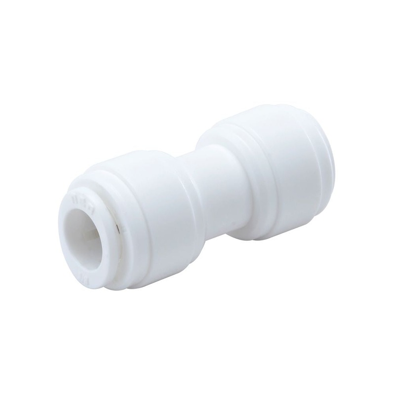 NeoFit – Acetal White Union Connector 3/8 tube x 3/8 tube