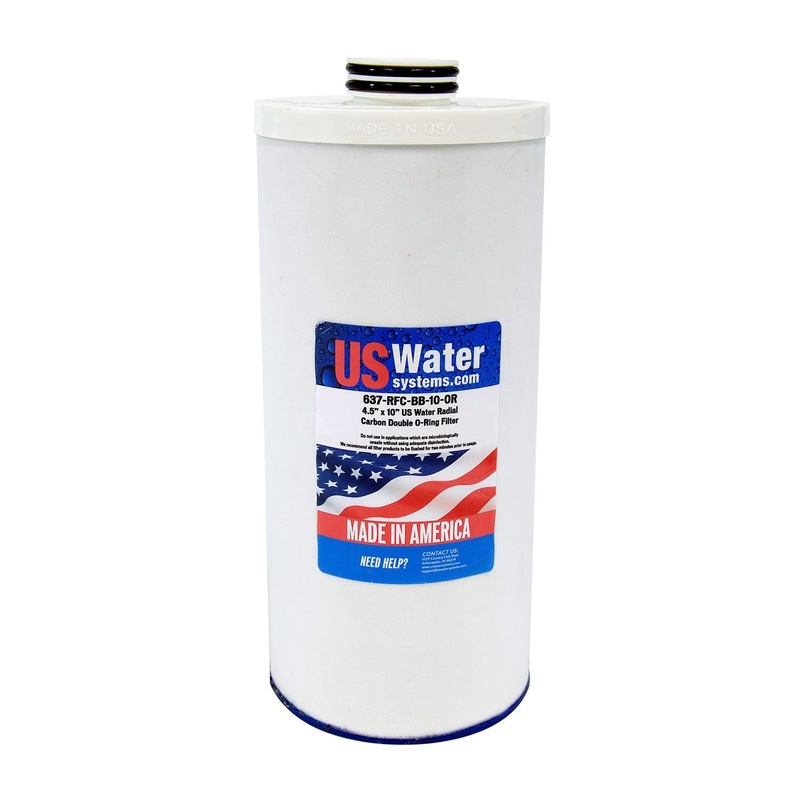 Radial Flow Carbon Filter 4.5 x 10 | Double O-Ring Seal
