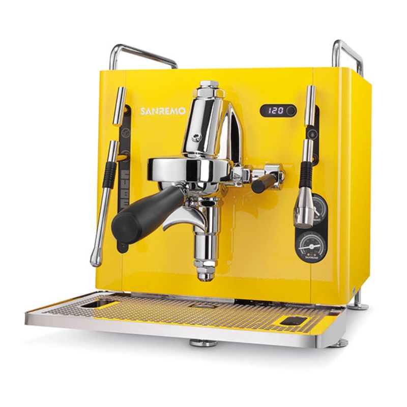 Sanremo Cube Coffee Machine|Black|Blue|Green|Pink|Red|Stainless Steel|White|Yellow