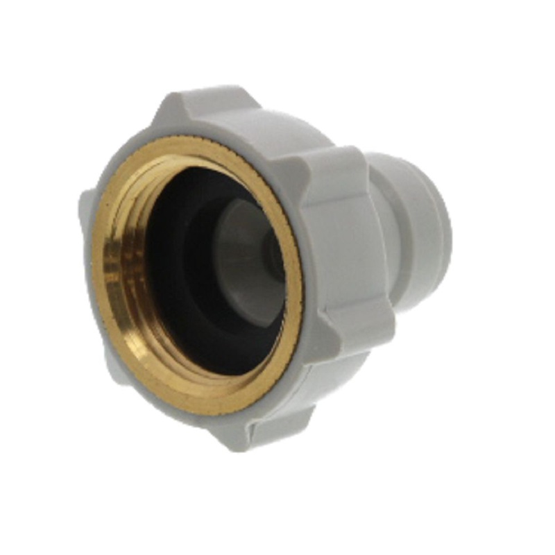 DMfit Female BSPP Connector Flat Type – 3/8 Push-in x 3/4 BSP(P)