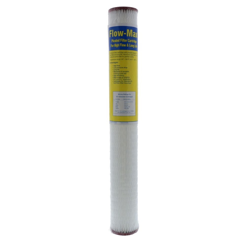 20 x 2-3/4 Flow-Max Pleated Poly – 0.35 mic