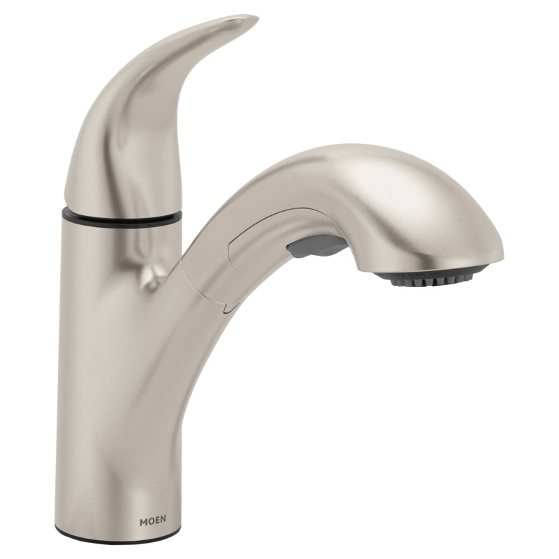 Bokeh Chrome one-handle pullout kitchen faucet
