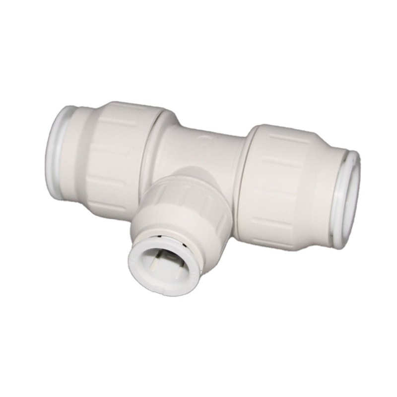 John Guest Reducing Tee – 22mm x 22mm x 15mm