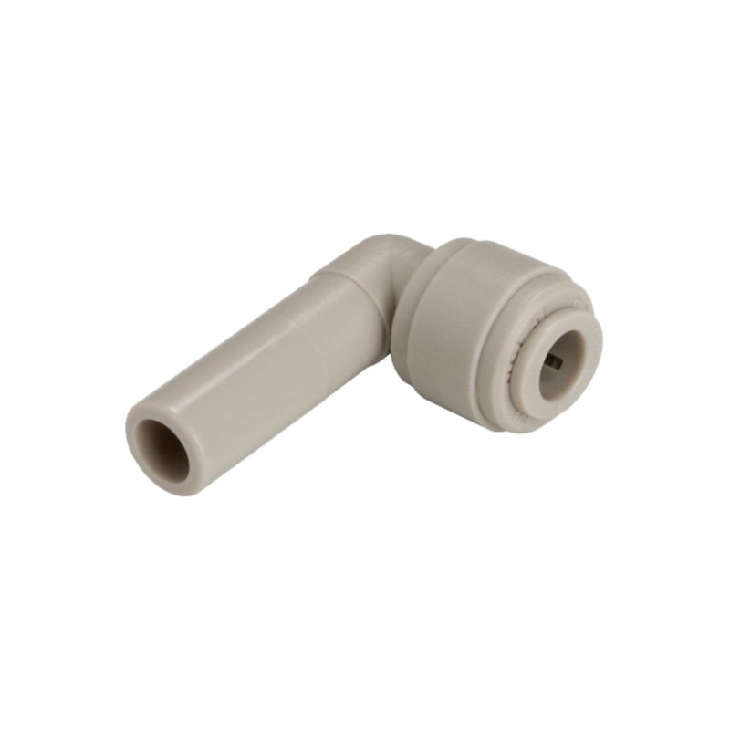 NeoFit – Acetal Gray Stem Elbow 8mm (5/16) tube x 1/4 stem