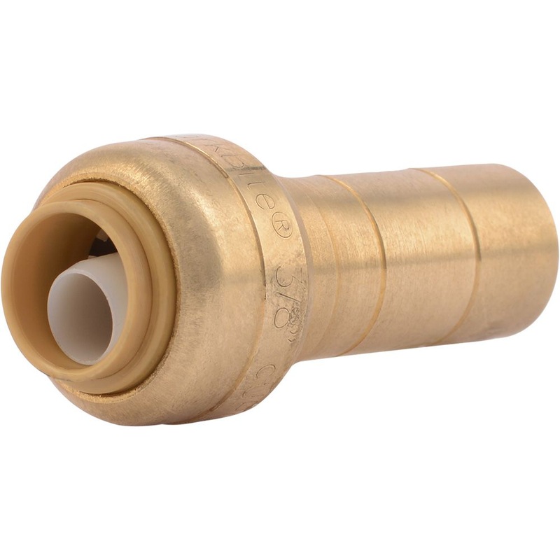 SharkBite U719LF Lead-Free Brass Push-to-Connect Reducing Stem – 3/8 x 1/2 CTS