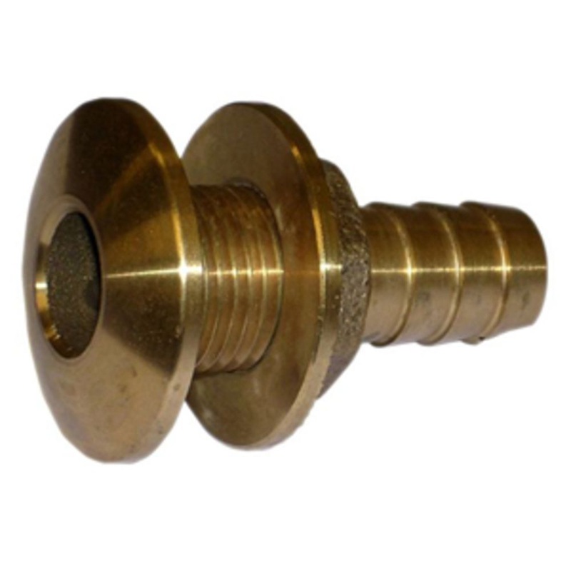 Watts Marine Bronze Barbed Thru-Hull Fitting With Nut – 1-1/8
