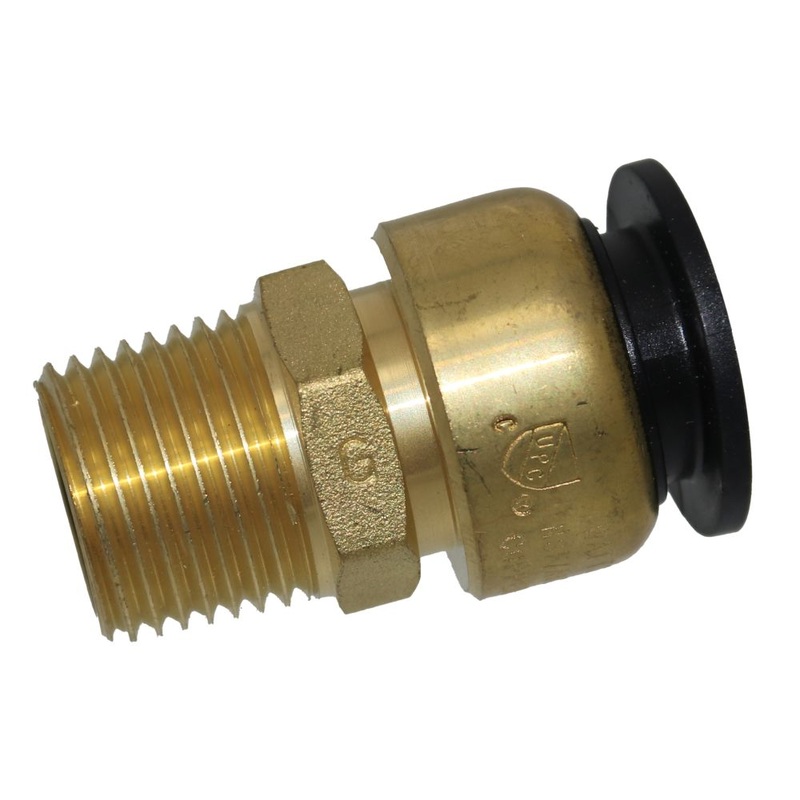 1/2 CTS x 1/2 NPT Lead Free Brass Male Connector