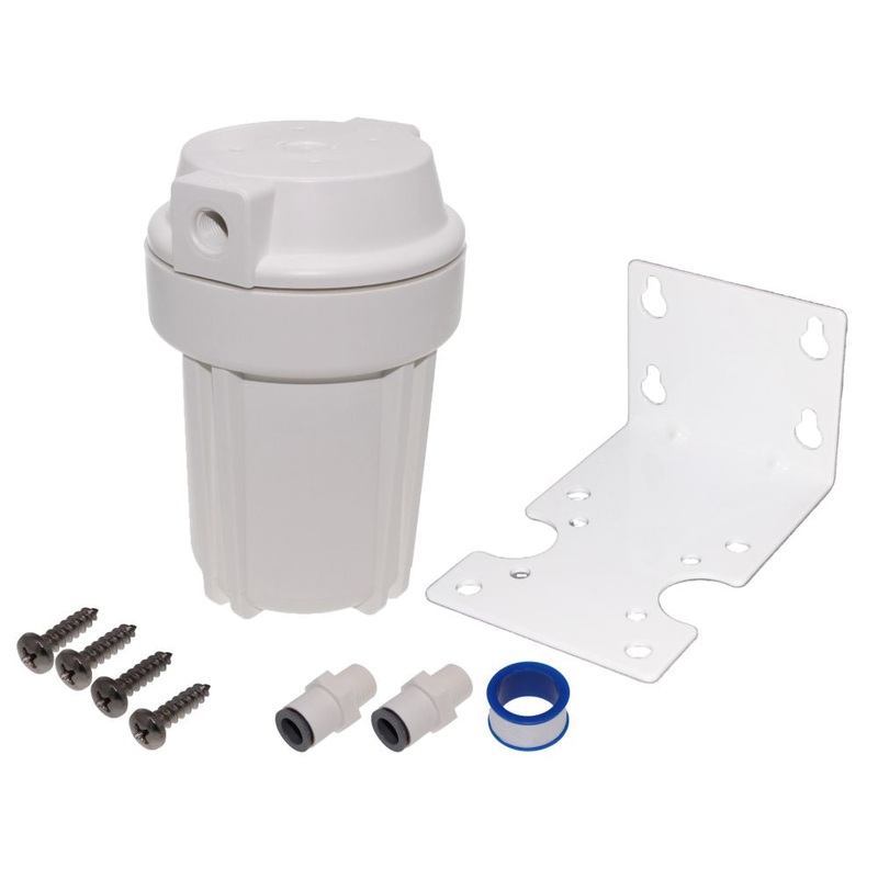 5 Slim Line Flat Cap Filter Housing Filter Kit 3/8 for RV/Marine