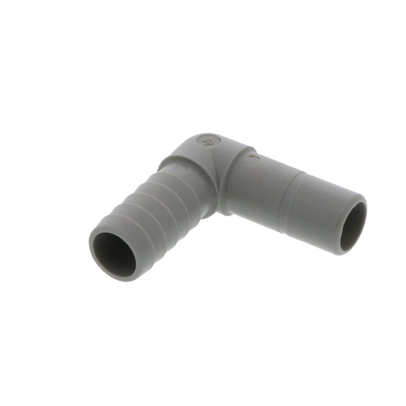 Parker A4TEB4 TrueSeal Acetal Tube Elbow Connector 1/4 Barb x 1/4 OD Stem