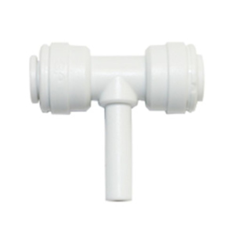 John Guest Branch Stem Tee – 1/4 x 1/4 x 1/4 OD Stem Branch