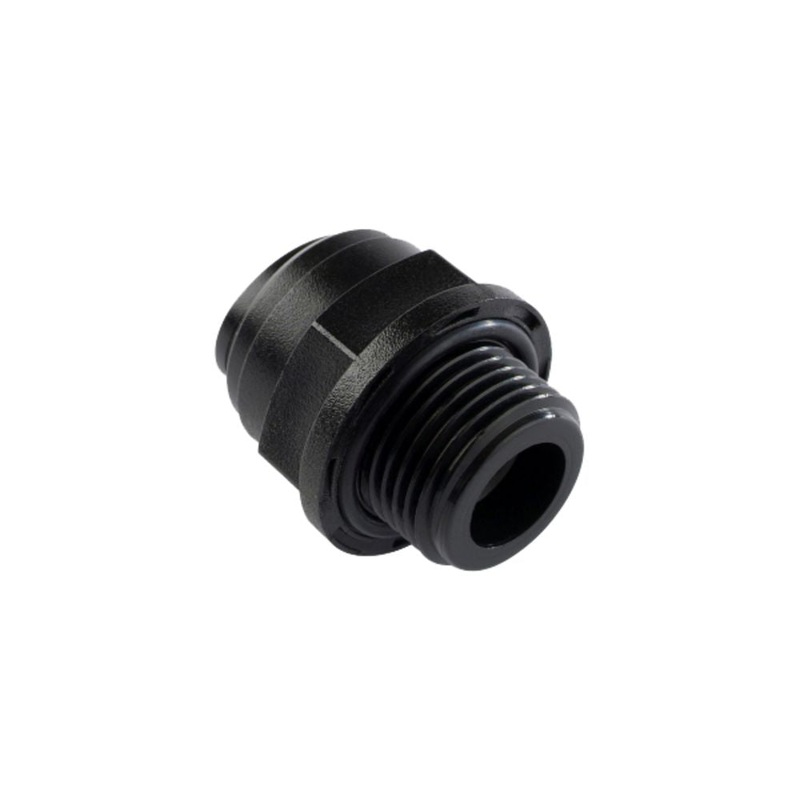 NeoFit – Acetal Black Male Connector- 6mm tube OD x 1/8BSP(P)