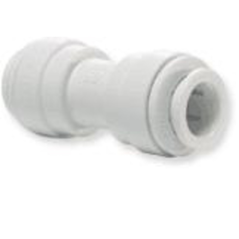 1/2  x 3/8 John Guest Quick Connect Reducing Union Fitting