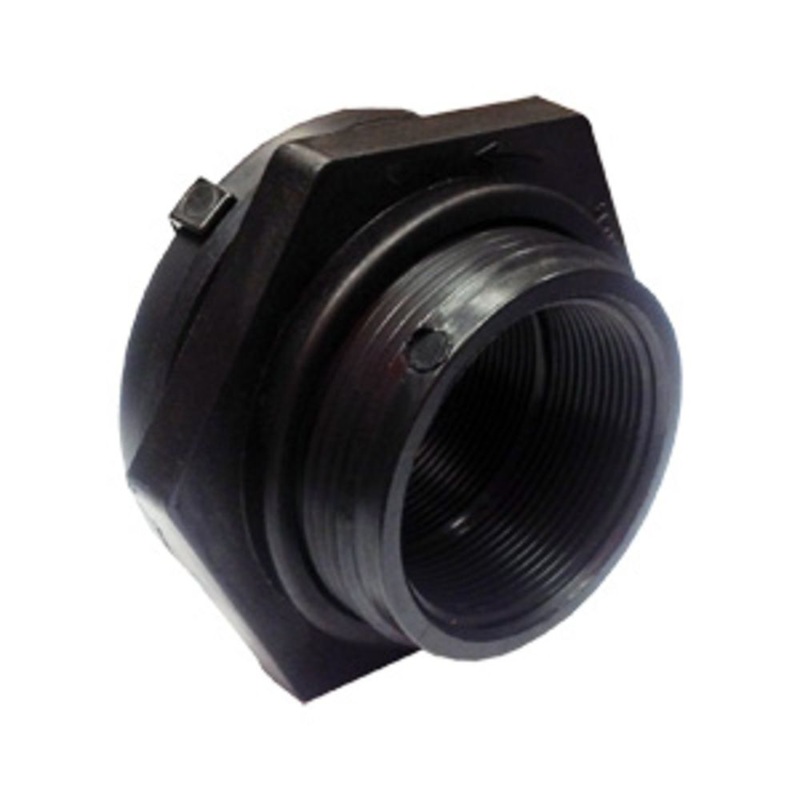 2.00 Polypropylene Bulkhead Tank Fitting with EPDM Gaskets
