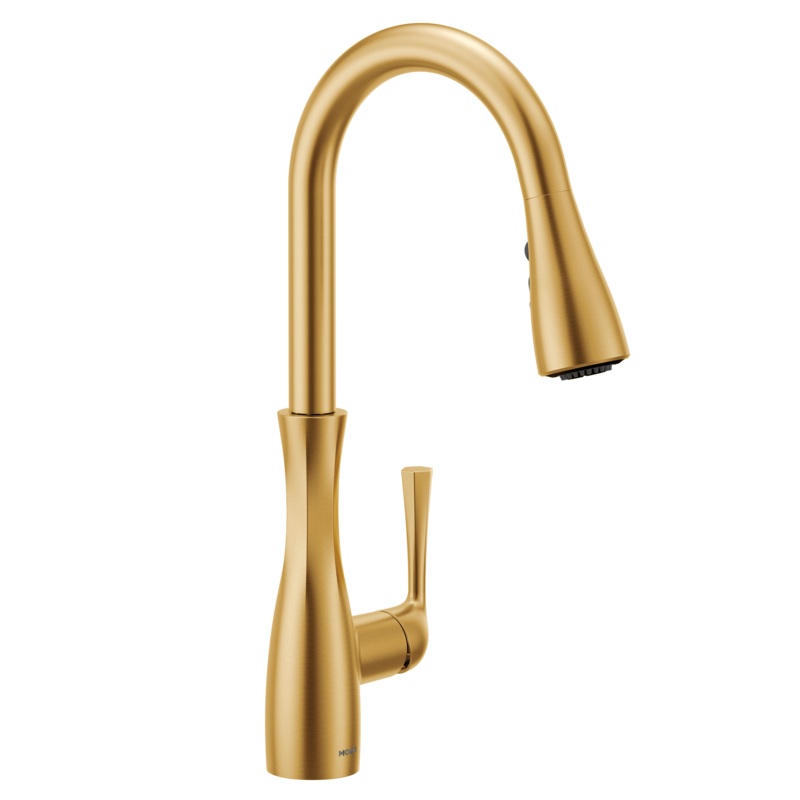 Arlia Chrome one-handle high arc pulldown kitchen faucet
