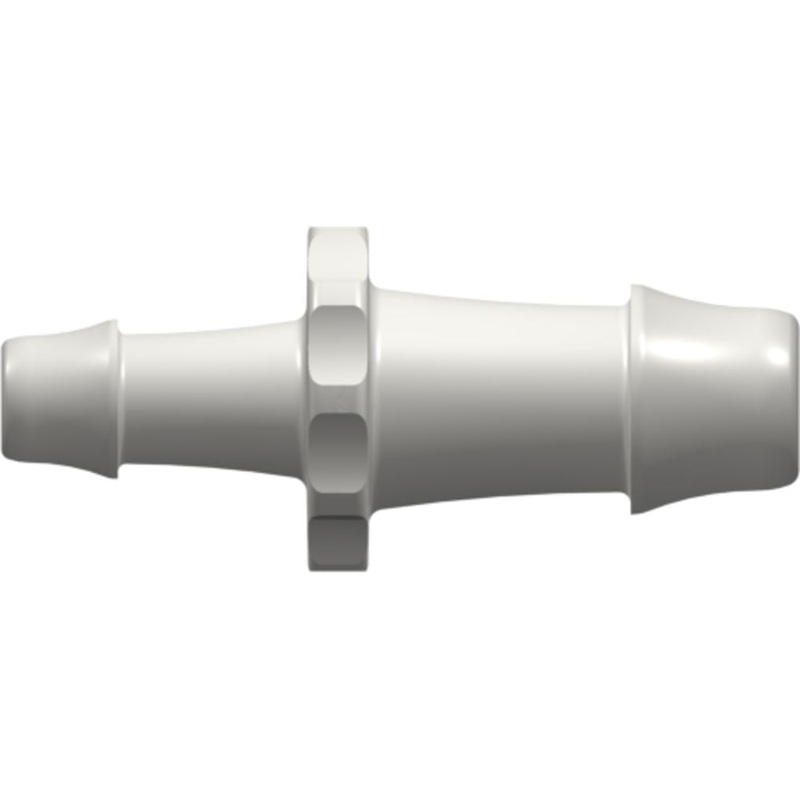 LinkTech Straight Through Reduction Tube Fitting with 500 Series Barbs, 3/8 (9.5 mm) and 1/4 (6.4 mm) ID