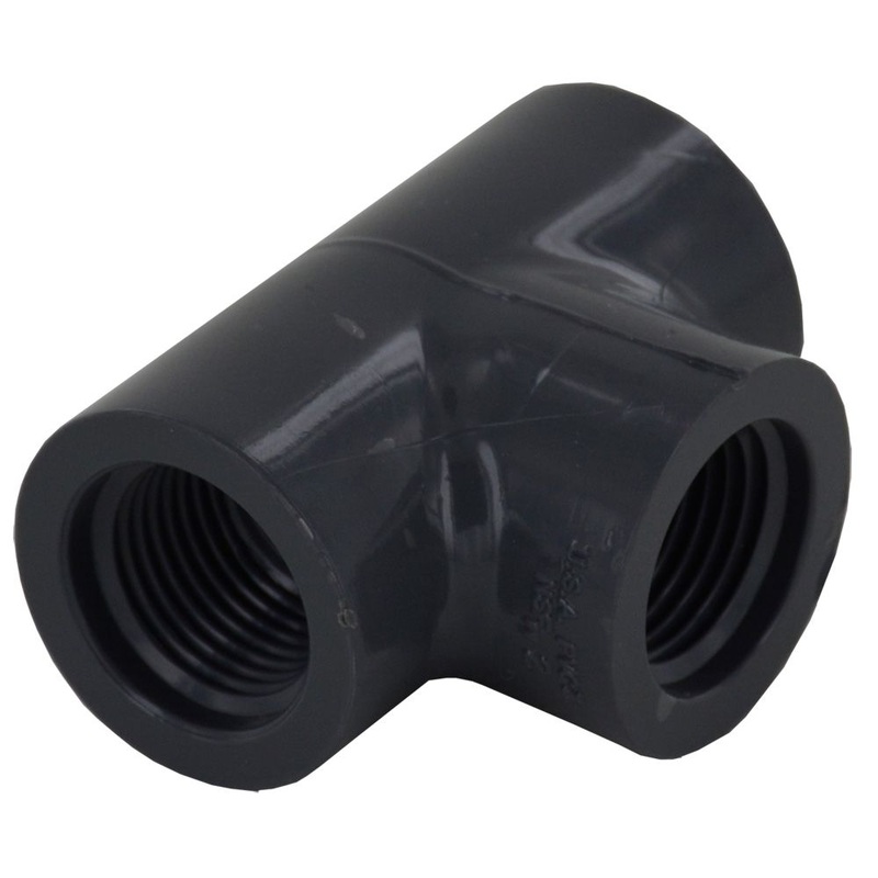Schedule 80 PVC Socket Tee 3/4 FPT