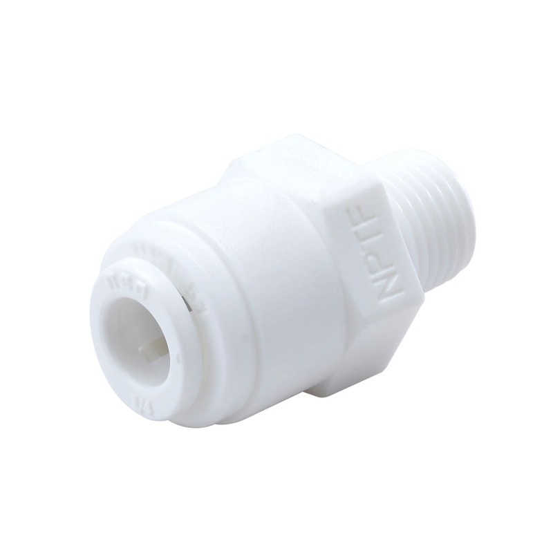 NeoFit – Acetal White Male Connector 1/4 tube x 1/8NPTF