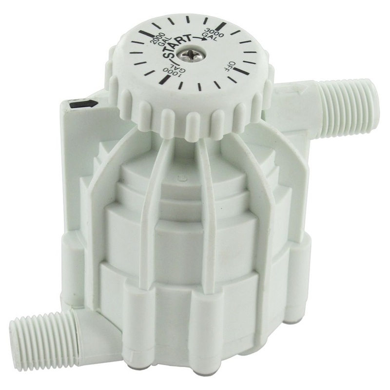 Waterminder WM3000 Gallon Meter 3800 max gal 1/4 MNPT Fittings – White