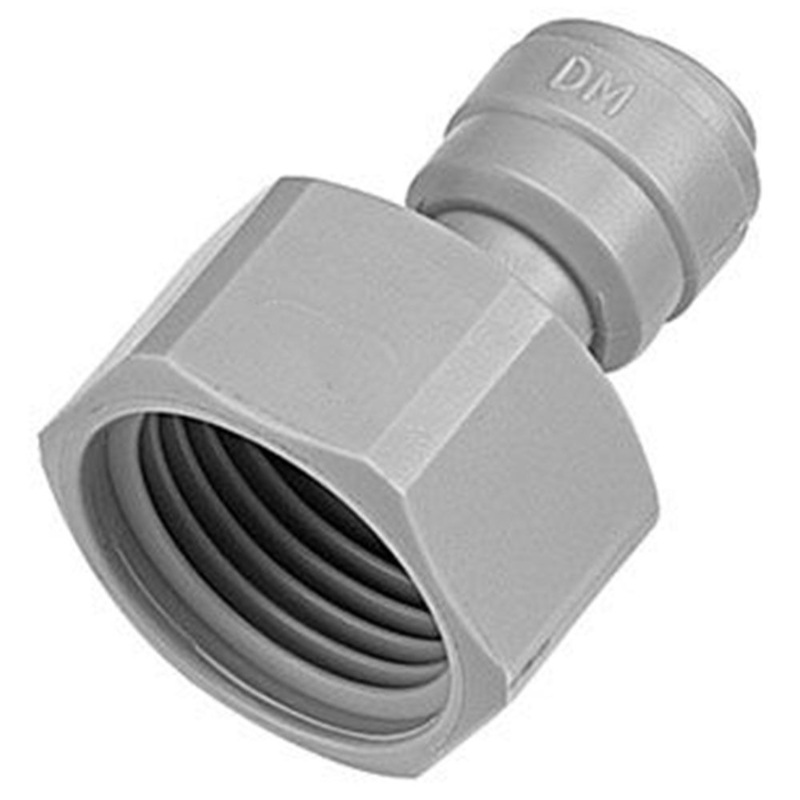 DMfit Female BSPP Connector Cone Type – 3/8 Push-in x 3/8 BSP(P)
