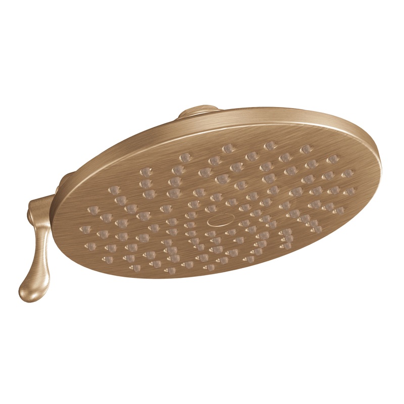 Velocity Chrome two-function 8 diameter spray head rainshower