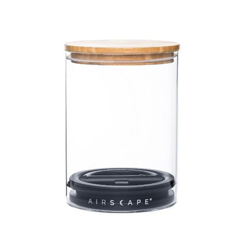 Airscape Glass & Bamboo Lid|7″ Medium|4″ Small