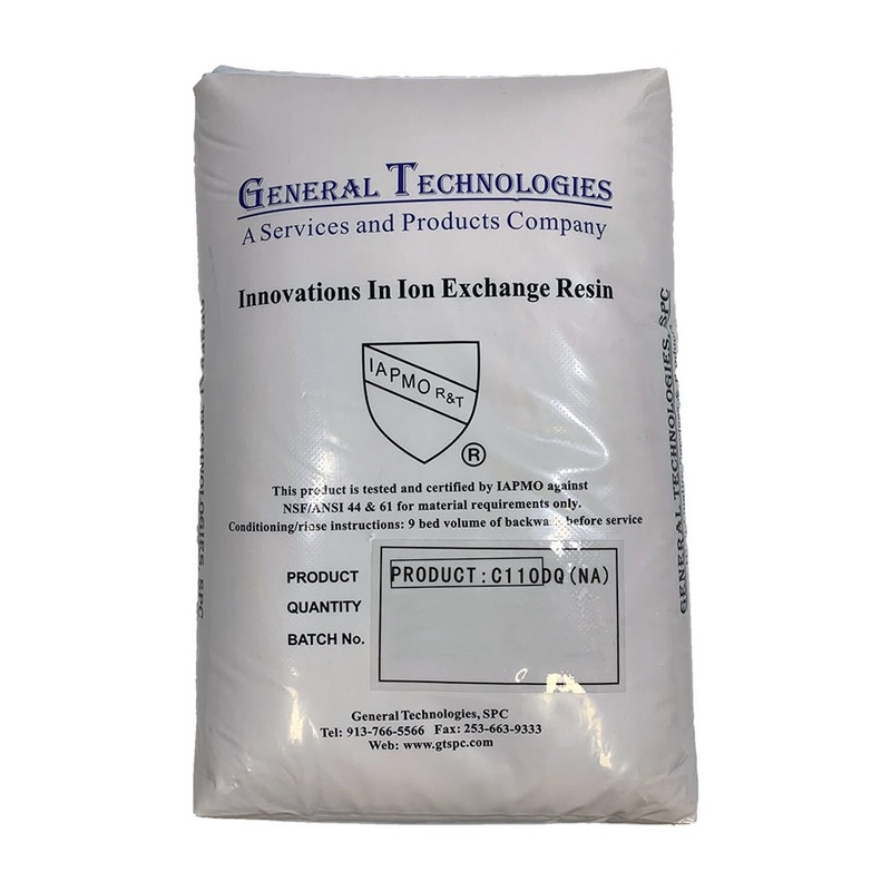 General Technologies Premium 10% Crosslinked Water Softener Resin – 1 CU/FT