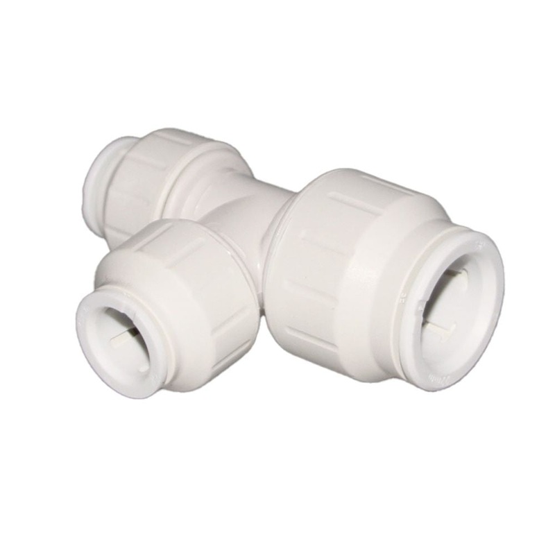 John Guest Reducing Tee – 22mm x 15mm x 15mm