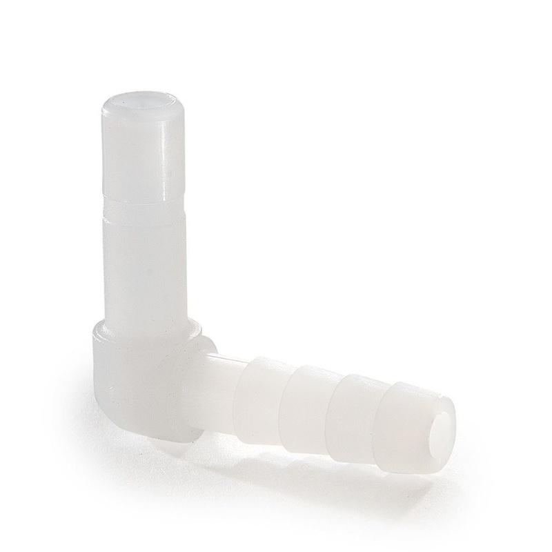 Kynar PVDF Tube Stem 90 Barb – 1/4