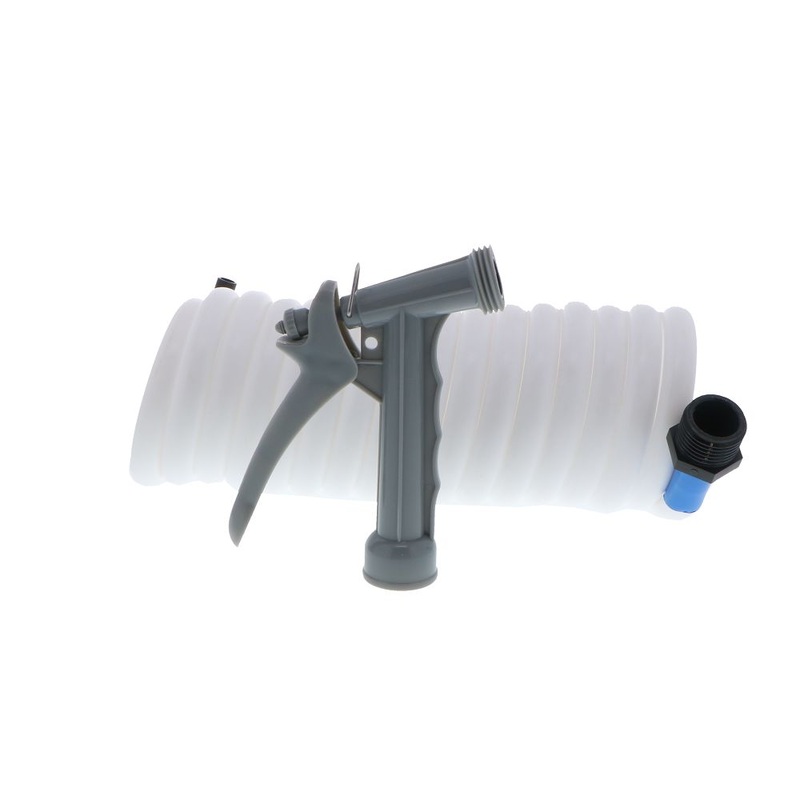 Watts AquaLock/SeaTech – SC15203W Supercoil Hose 15′ White with Speed-Tap Hose Adaptor
