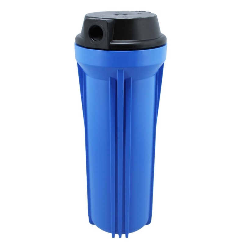 10 Neo-Pure SlimLine Water Filter Housing 3/8 Black/Blue No Pressure Relief
