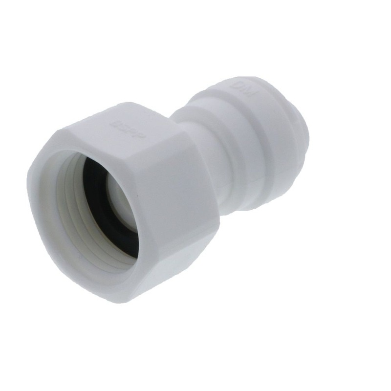 DMfit Female BSPP Connector Flat Type – 3/8 Push-in x 1/2 BSP(P)
