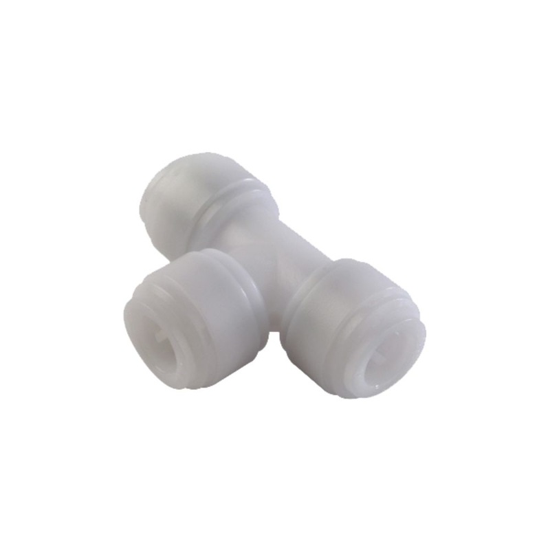 NeoFit – Acetal Natural White Reducing Union Tee- 3/8 run x 1/4 branch