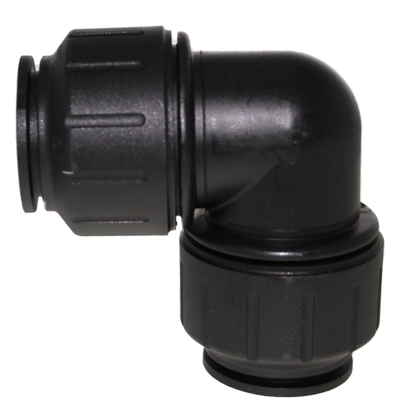 John Guest Black Union Elbow – 1 CTS
