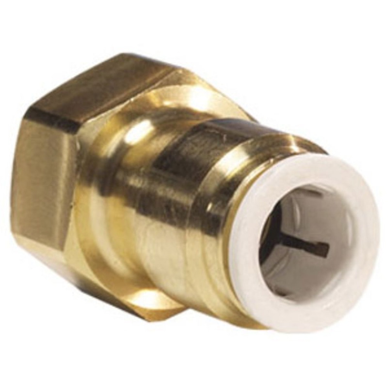 John Guest Brass Flare Female Connector – 3/8 x 1/4 FFL