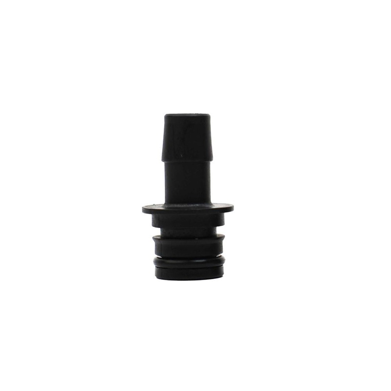 3/4 Quad Port x 1/2 Hose Barb Straight Fitting