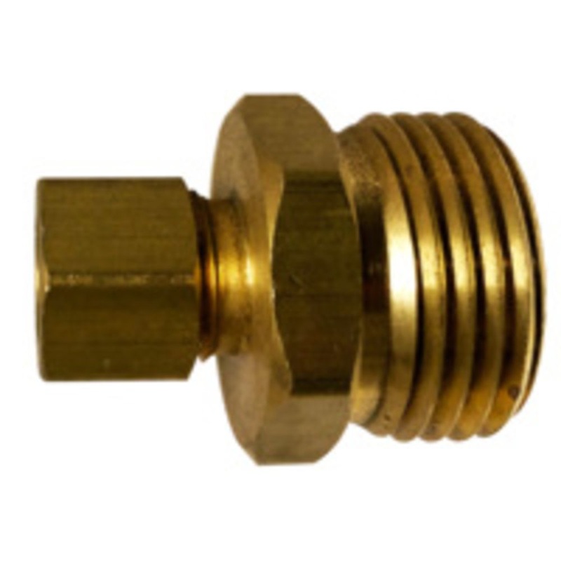 Brass 3/8 Compression X 3/4 MHT-Non Swivel