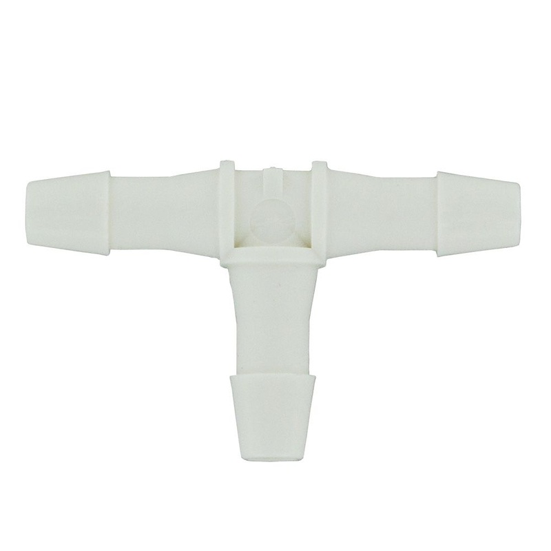 FitQuik Nylon Union Tee Barb Fitting – 1/4 ID x 1/4 ID x 1/4 ID