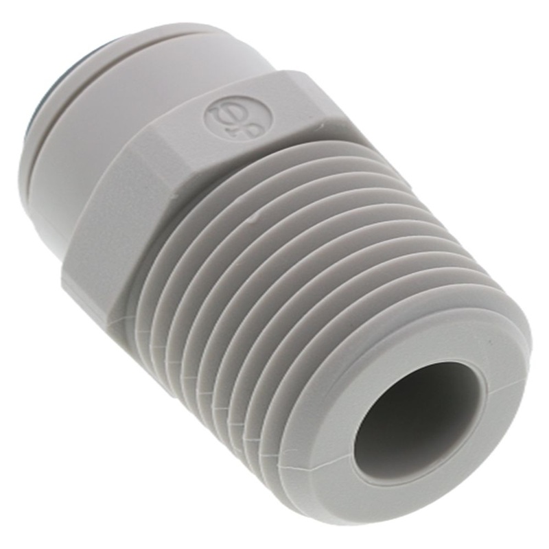 John Guest Male Connector – 3/8 x 1/2  NPTF