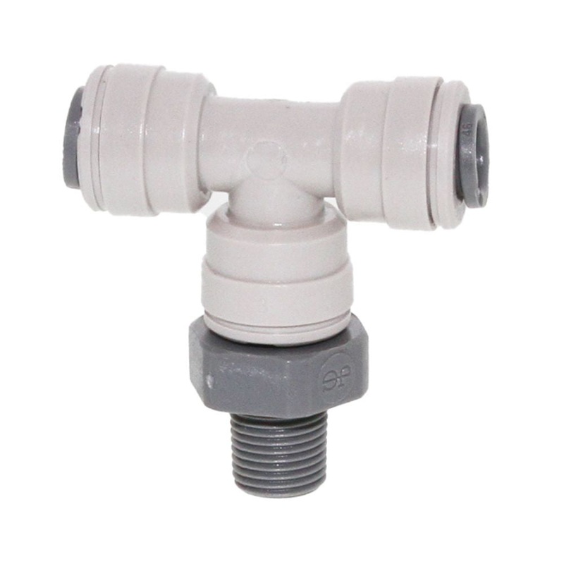 John Guest Swivel Branch Tee BSPT – 1/2 x 3/8  BSPT