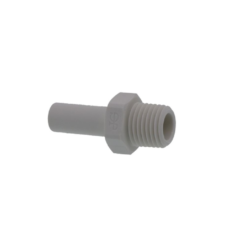 John Guest Stem Adapter Polypro  – 3/8 x 1/4 NPTF